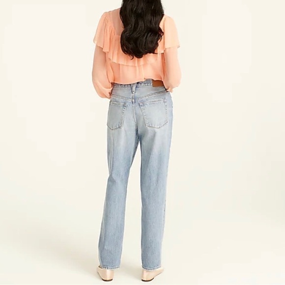 J.Crew Slouchy Boyfriend Denim Jeans in Blue-Basin Wash Size 30 Regular - Picture 2 of 8
